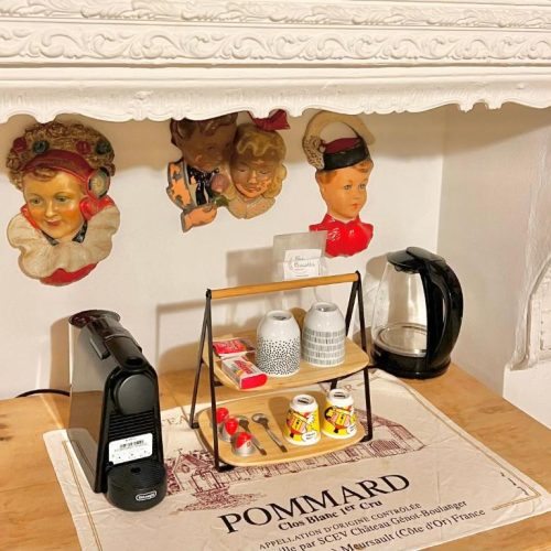 Coffee and tea corner in the apartment